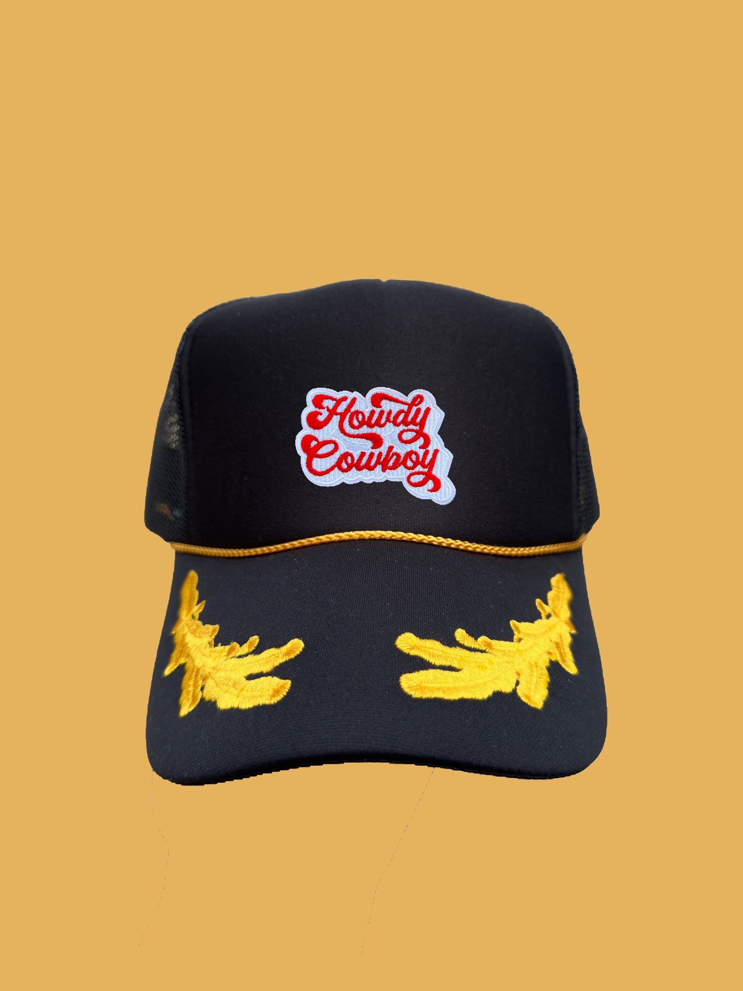 Howdy Cowboy Patch Hat