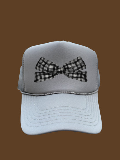 Plaid Bow Hats